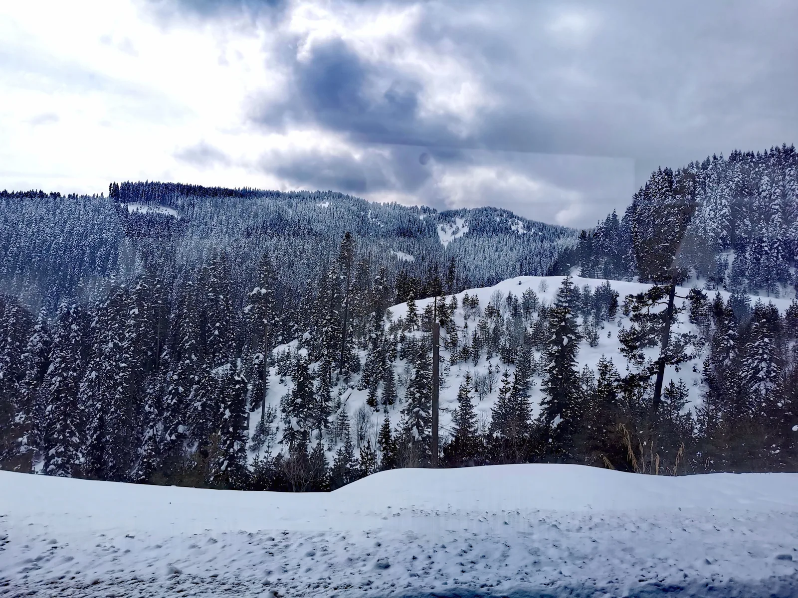 Ilgaz Dağı geniş kar manzarası gerçek fotoğrafı