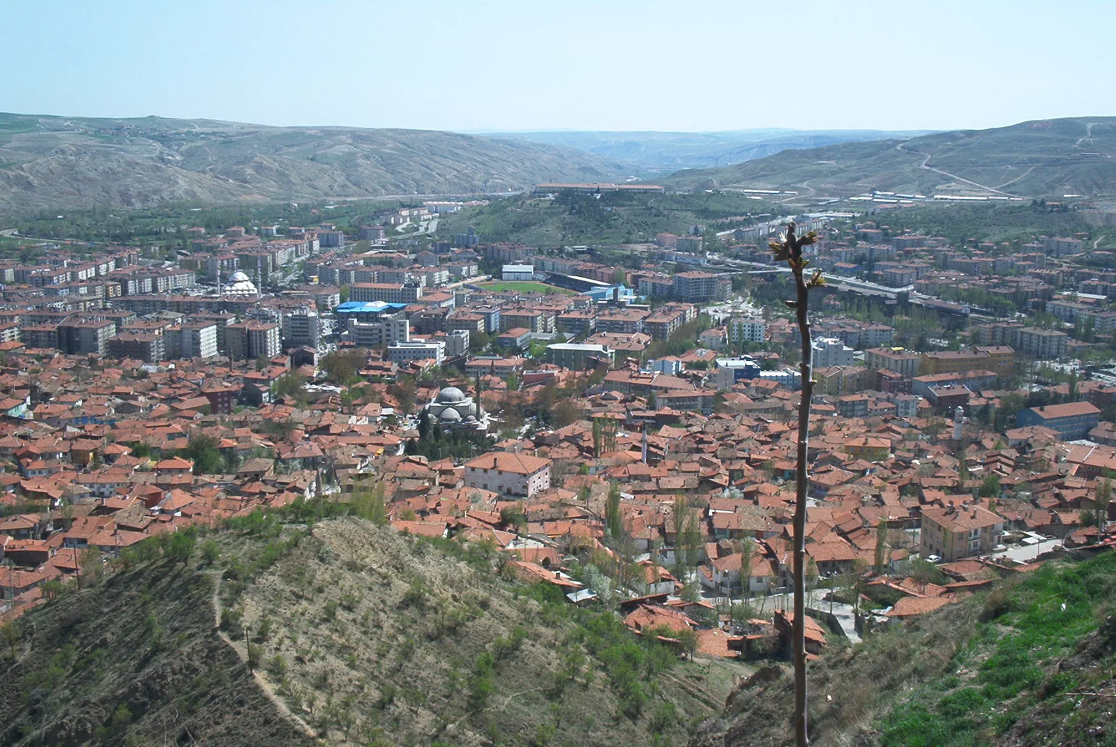 Çankırı Kalesinden şehir manzarası gerçek fotoğraf