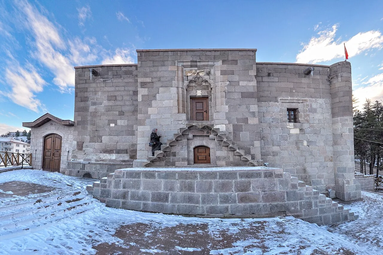 Kış mevsiminde Çankırı Taş Mescit gerçek fotoğrafı