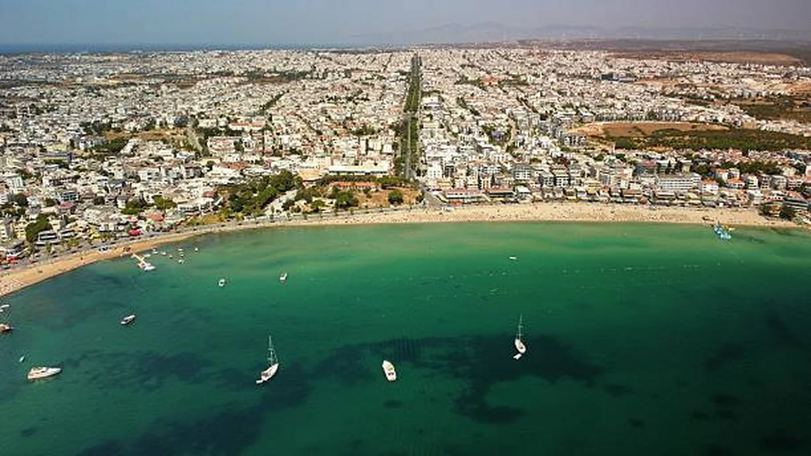 Didim Altınkum kıyısının havadan görünümü