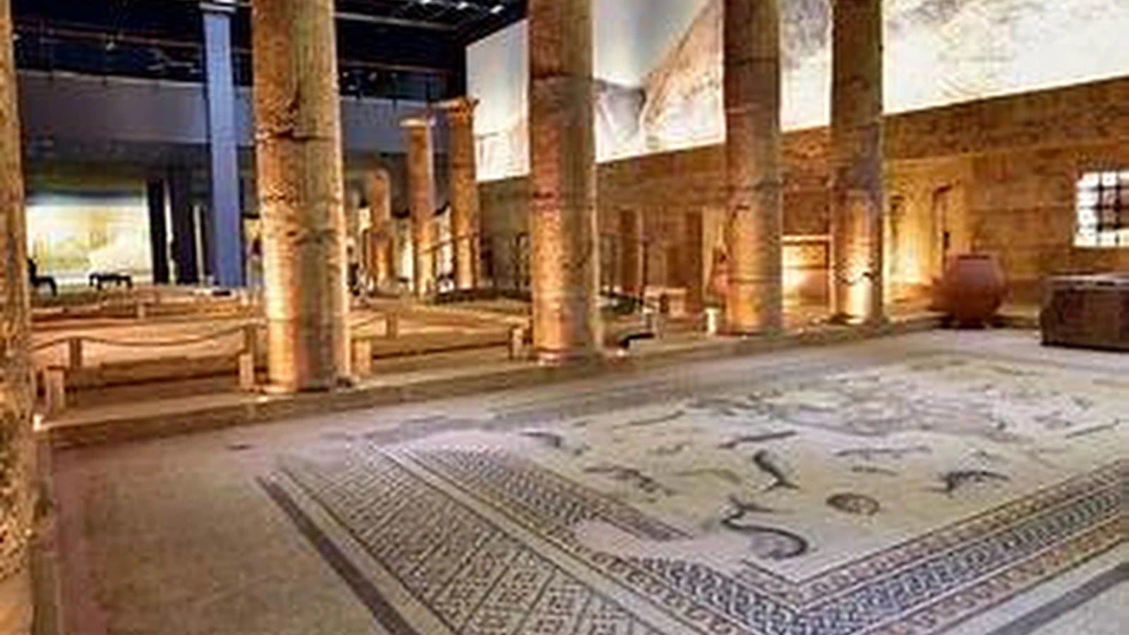 Zeugma Mozaik Müzesi iç mekân gerçek fotoğrafı