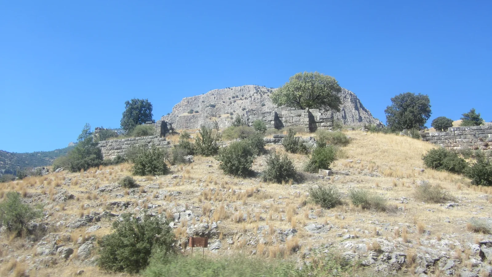 Priene Antik Kenti yamaç görünümü